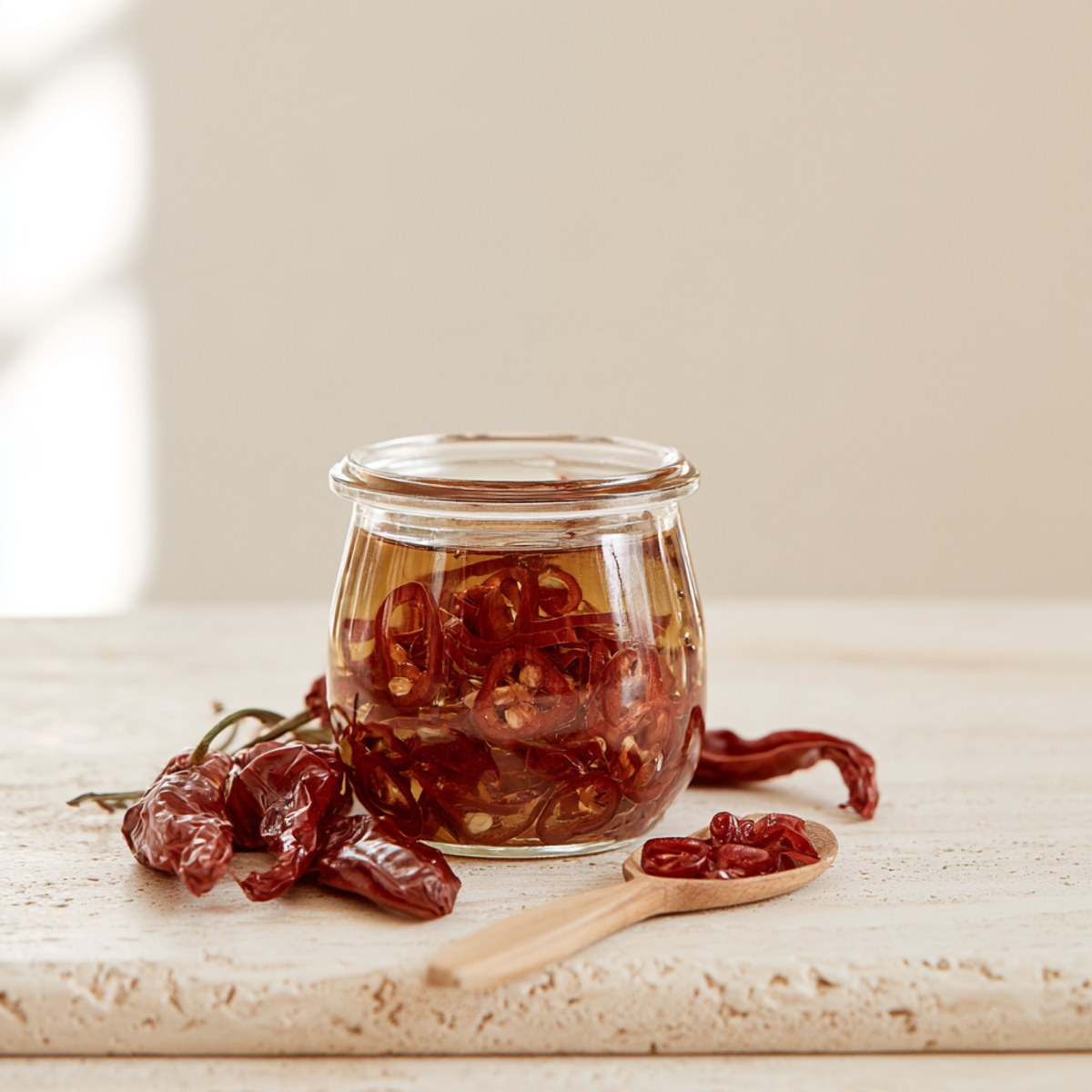 Peperoncino rondelle in olio extravergine di oliva - Vaso da 280g